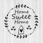 Preview: Vinyl Sticker Home sweet home